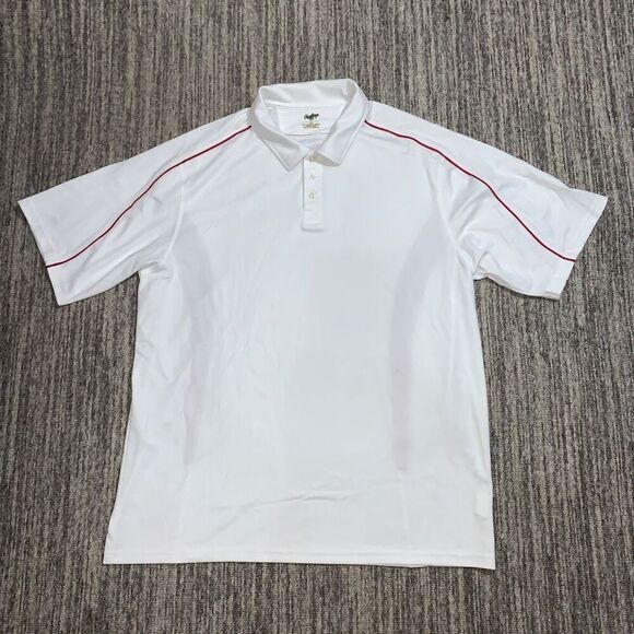 Rawlings Men’s Large White Golf‎ Tennis Polo Short Sleeve Shirt - Picture 1 of 4